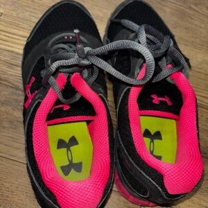Under Armour Black and Pink Women's Sneakers